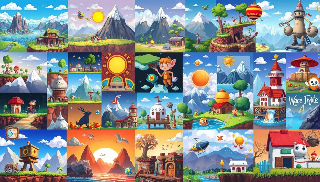 2D game art styles